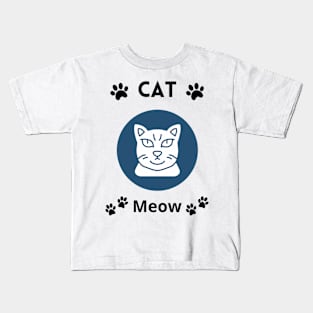 cat American Bobtail meow Kids T-Shirt